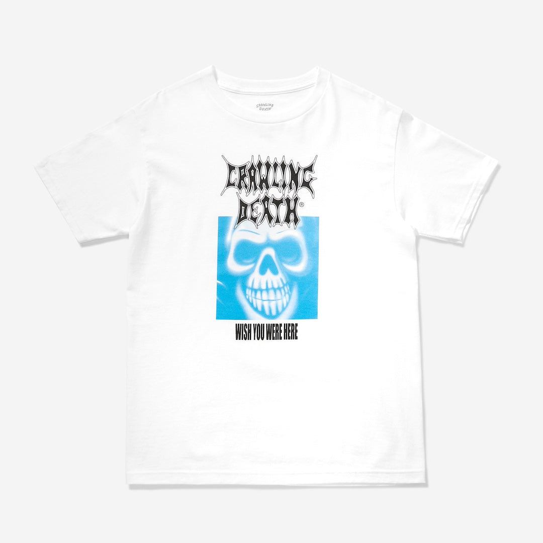 Crawling Death Wish You Were Here Tee White