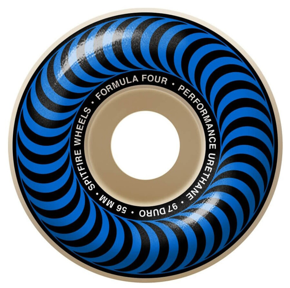 Spitfire F4 Classic 56mm 97 Duro Natural Wheels Blue