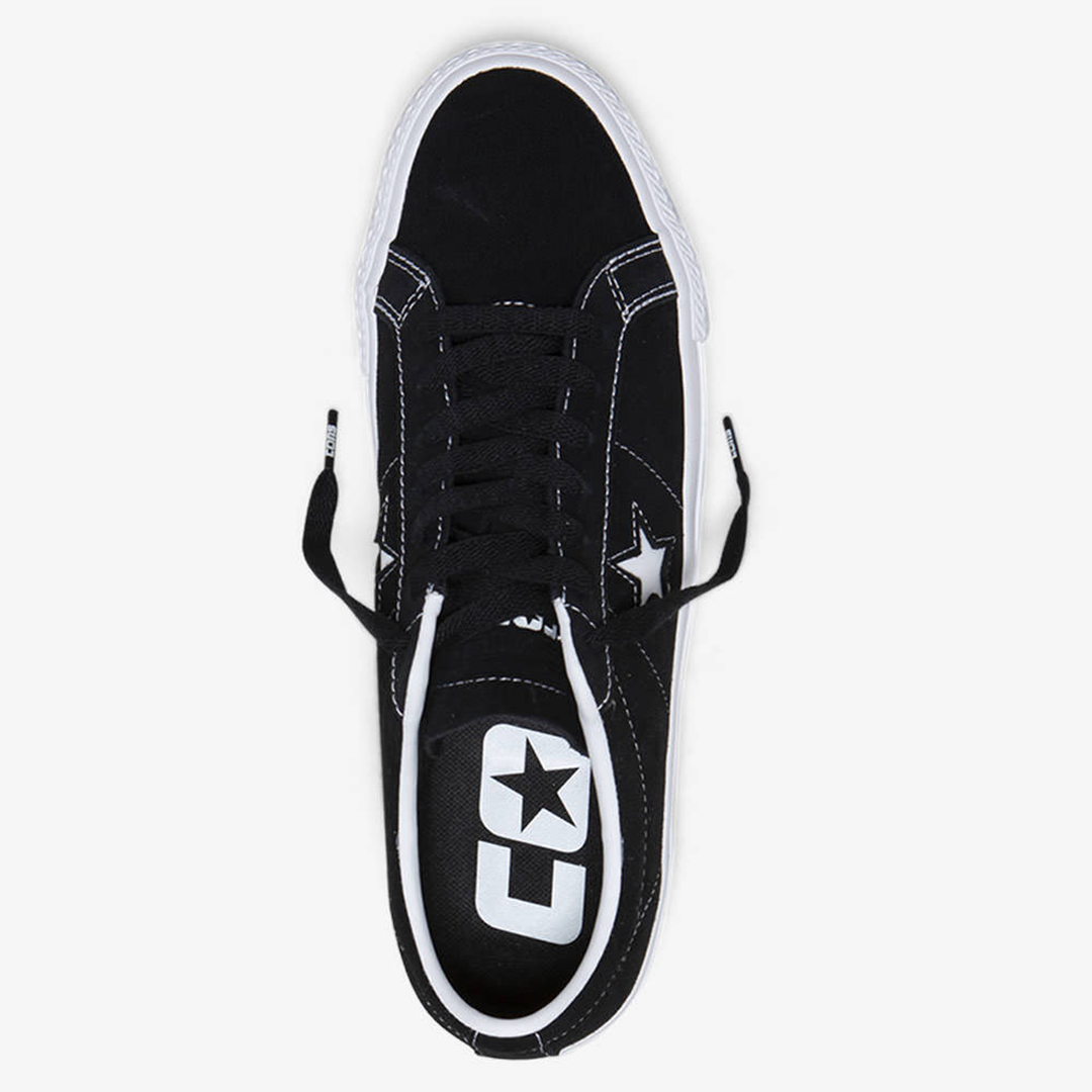 Converse One Star Pro Suede Black + White