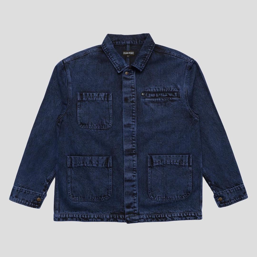 PassPort Workers Club Painters Jacket Over-Dye Navy