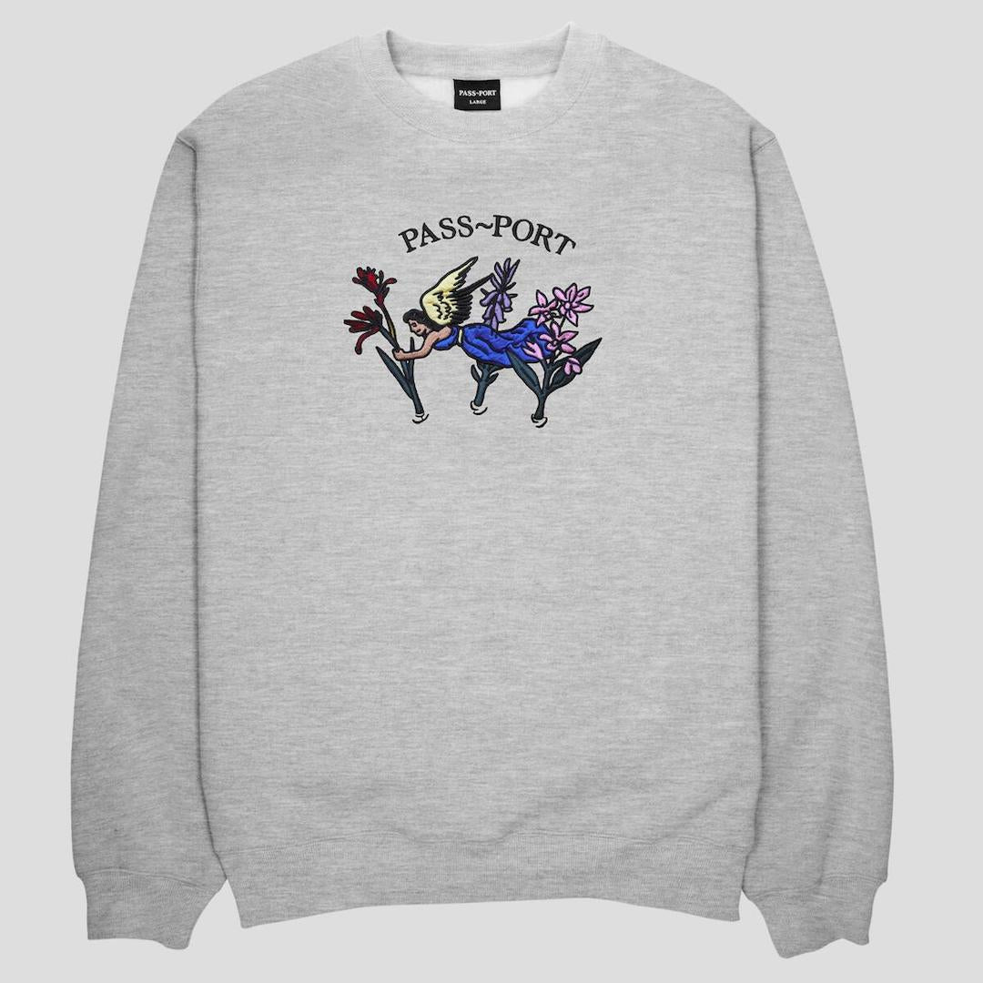 PassPort Gardening Applique Sweater Ash Grey