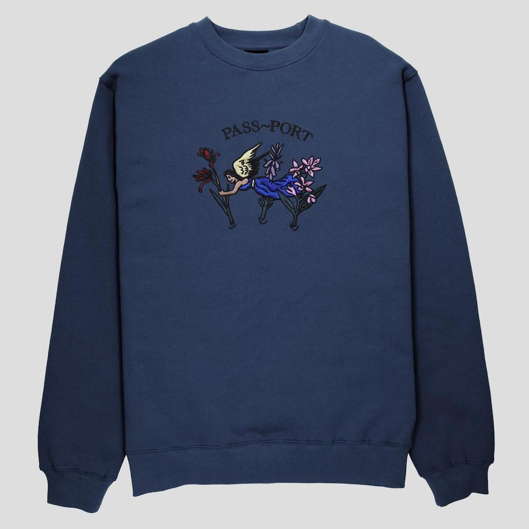 PassPort Gardening Applique Sweater Navy