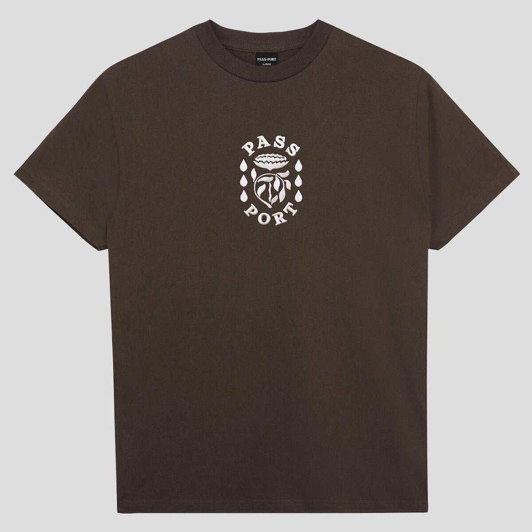 PassPort Fountain Embroidery Tee Bark