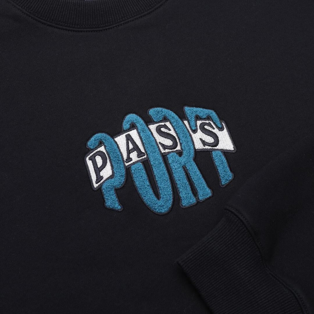 PassPort Bulb Chenille Sweater Black