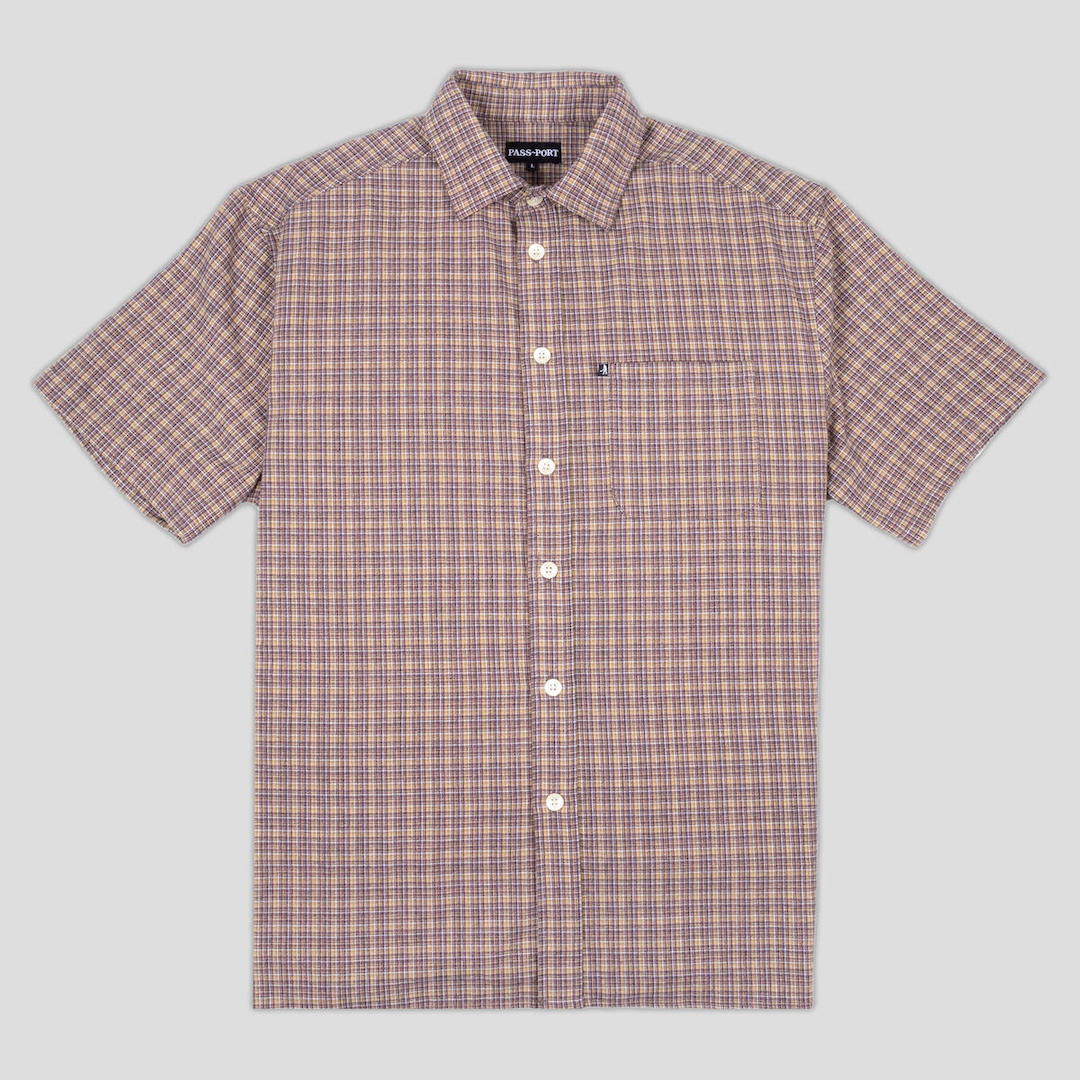 PassPort Workers Check SS Shirt Honeycomb