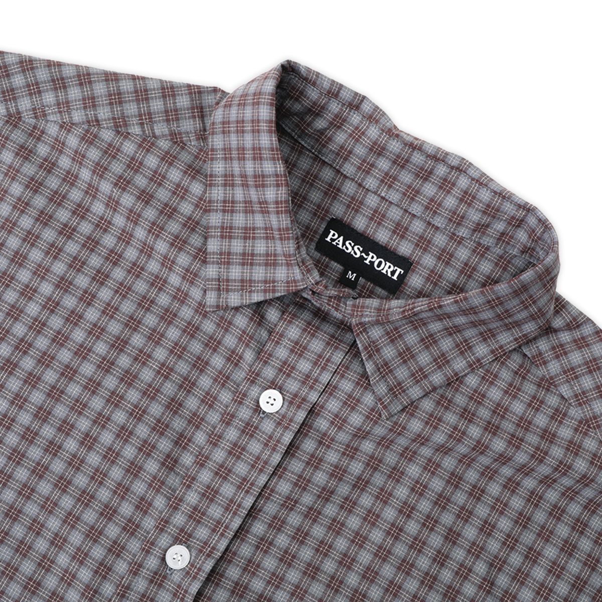Workers Check Long-Sleeve Shirt Sangria