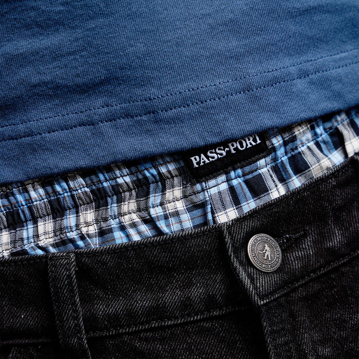 Pass~Port Boxer Shorts Navy + Black