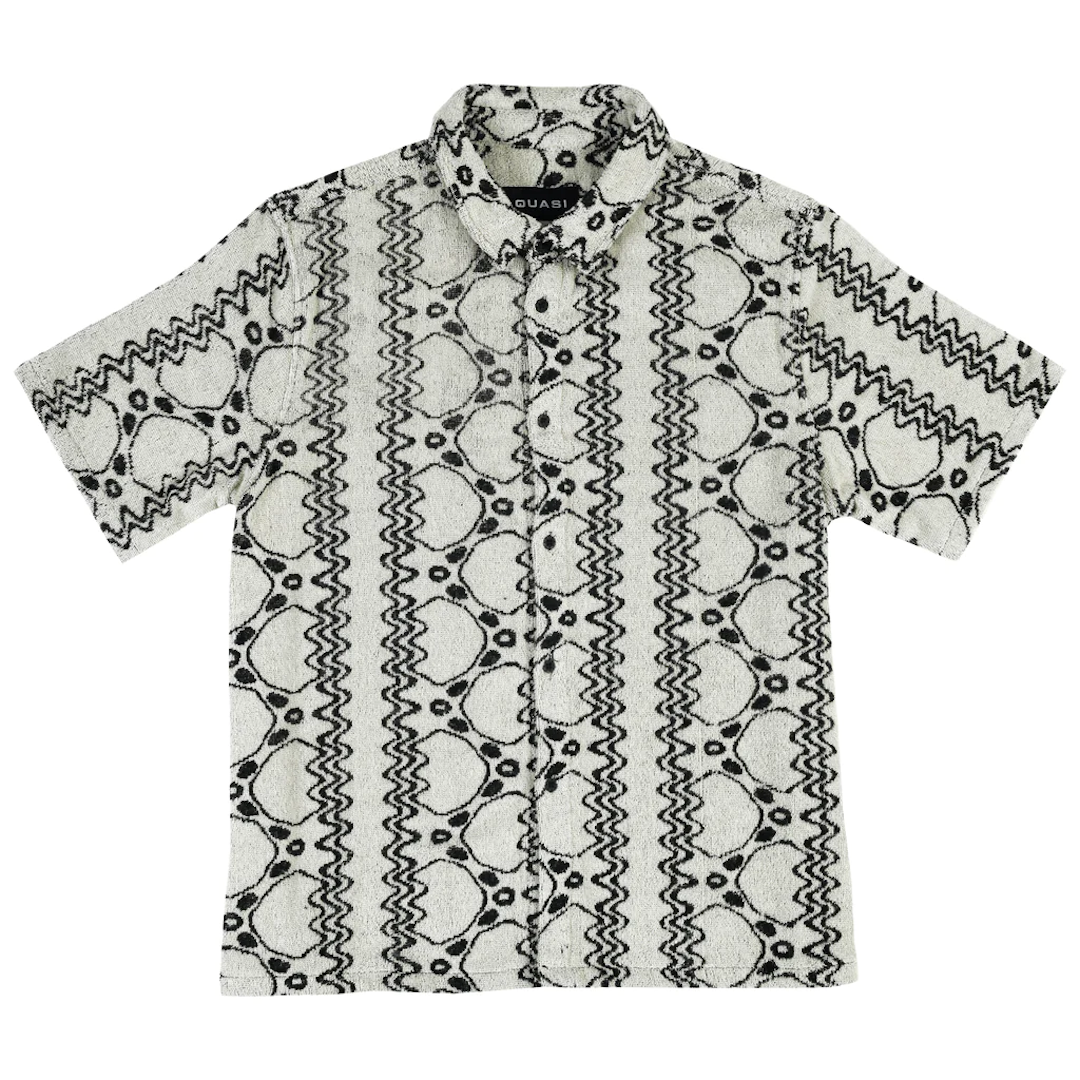 Quasi Loop Short Sleeve Shirt Taupe