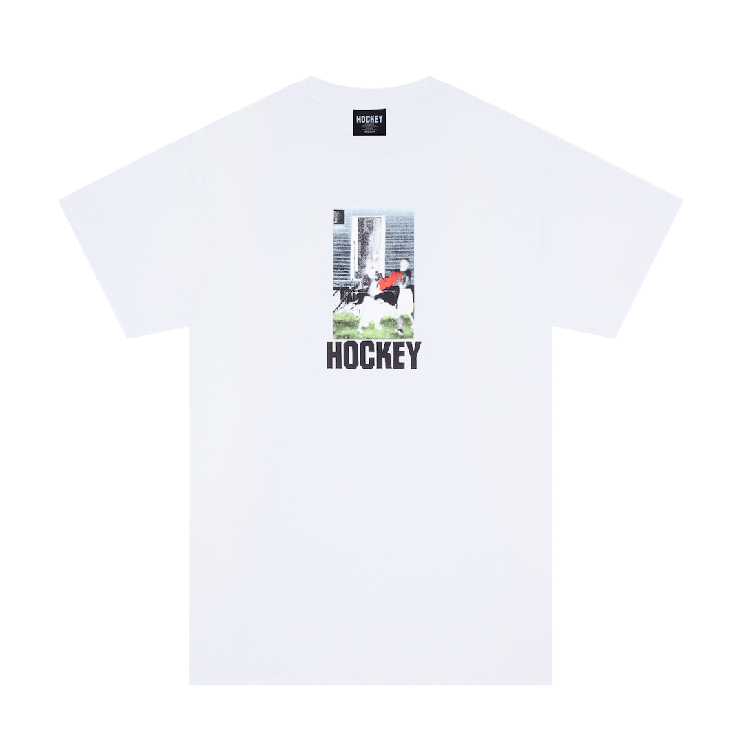Hockey Front Yard Tee White