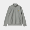 Carhartt WIP Half Zip American Script Sweat Grey Heather