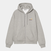 Carhartt WIP Hooded American Script Jacket Grey Heather