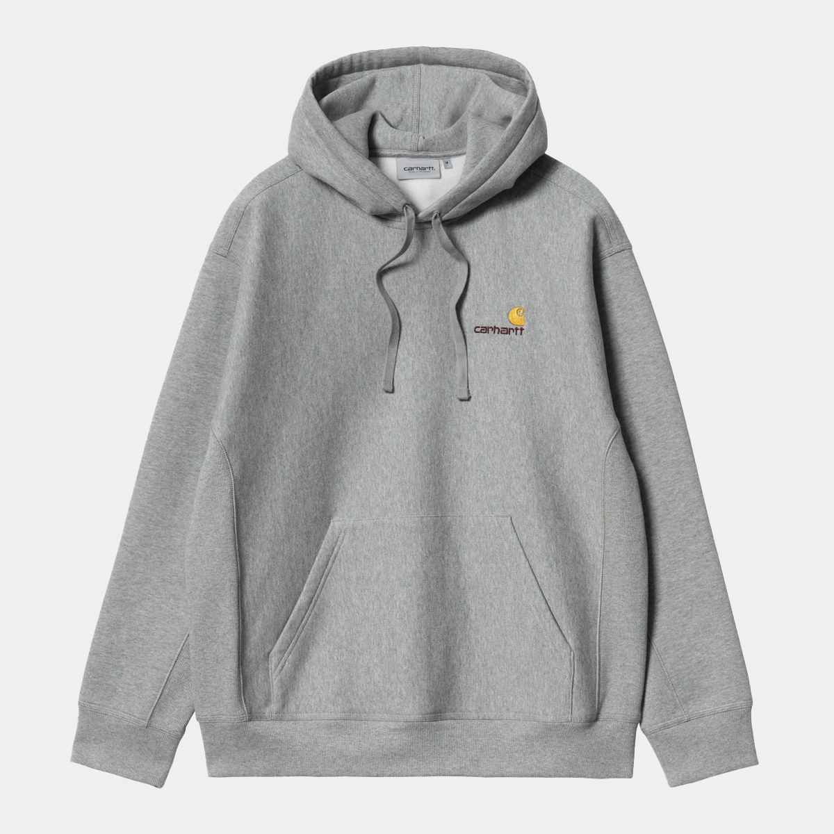 Carhartt WIP Hooded American Script Sweat Grey Heather