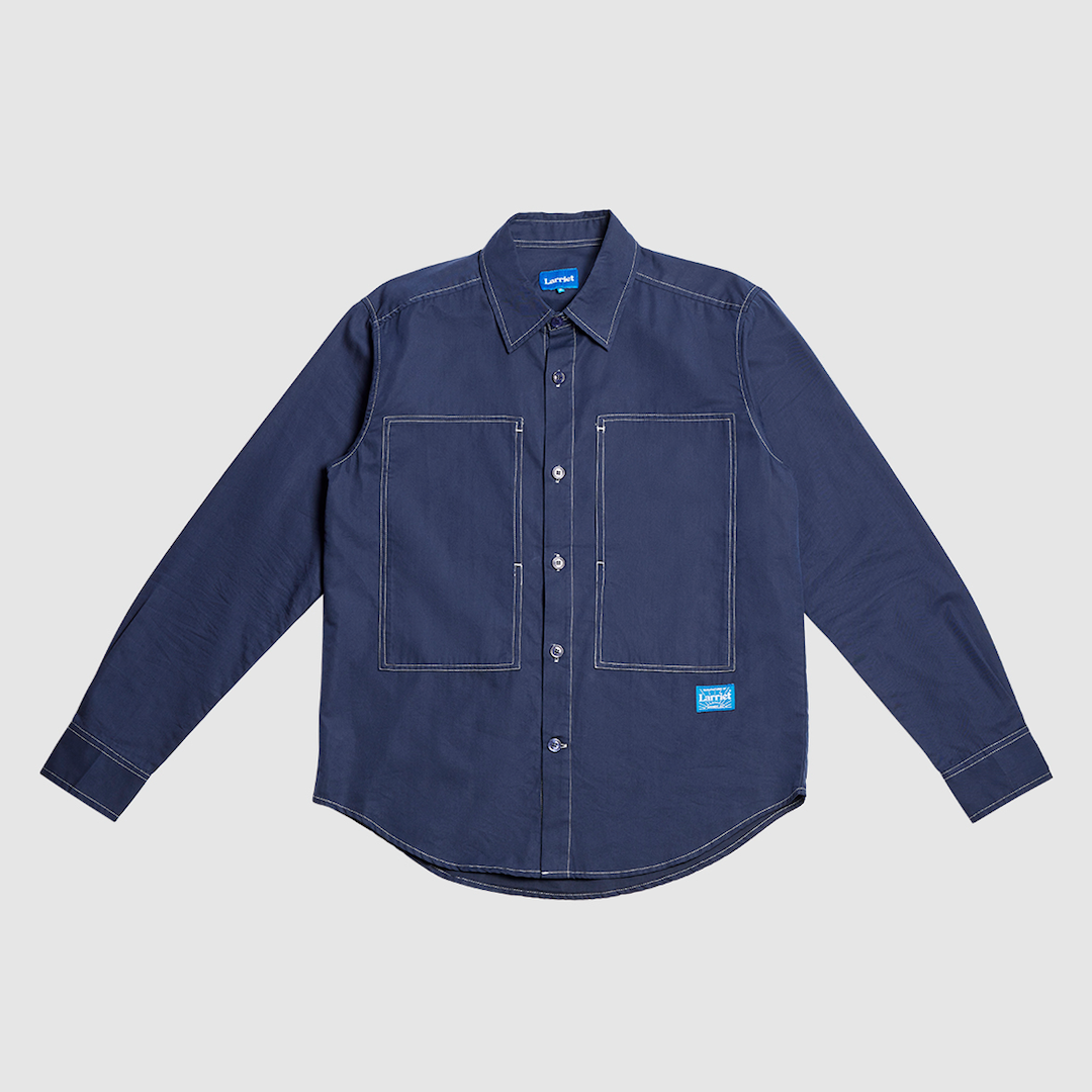 Larriet Cliff Long Sleeve Shirt Navy