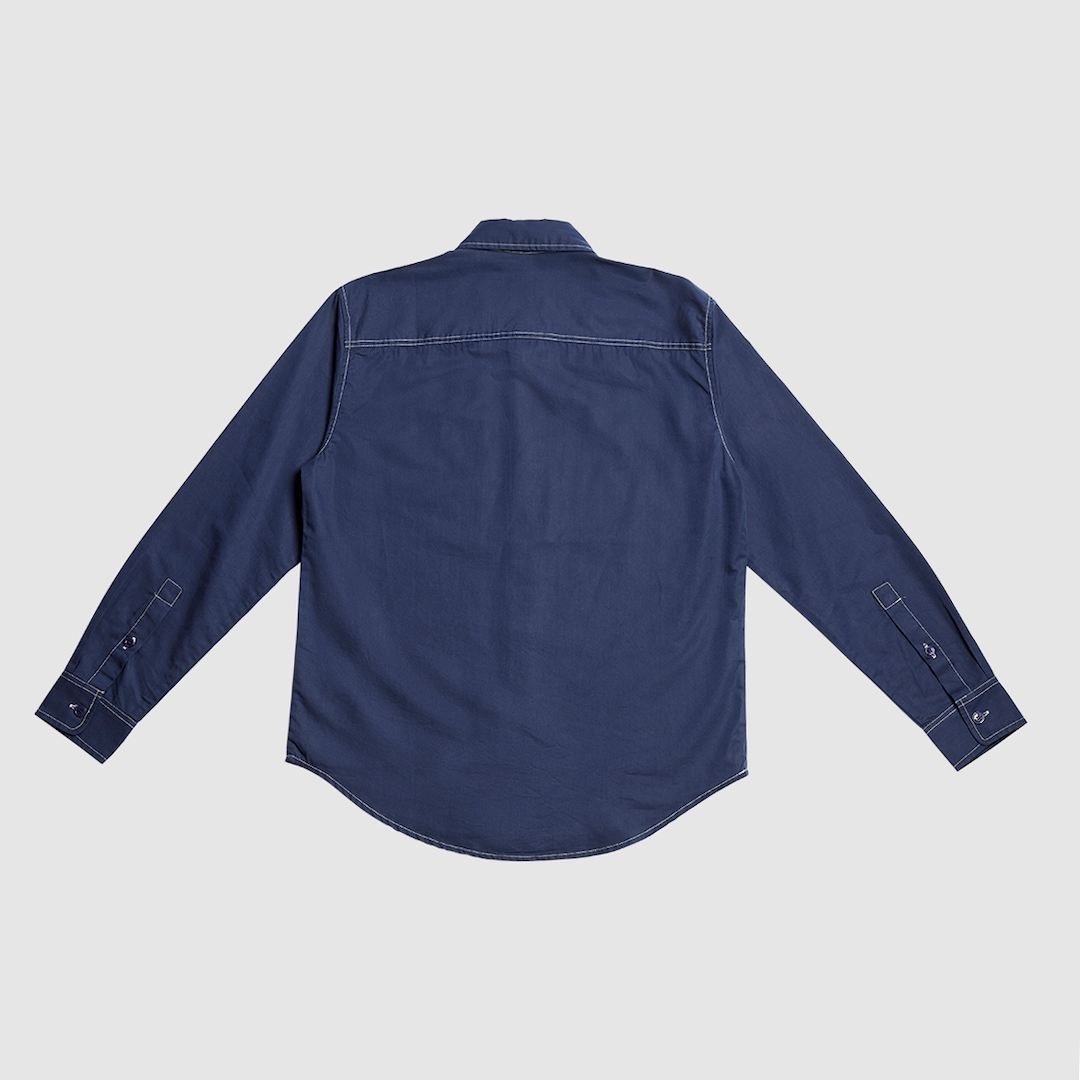 Larriet Cliff Long Sleeve Shirt Navy