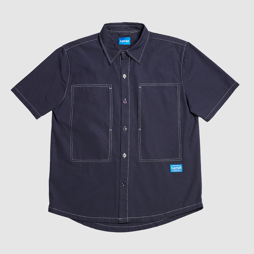 Larriet Cliff Short Sleeve Shirt Navy