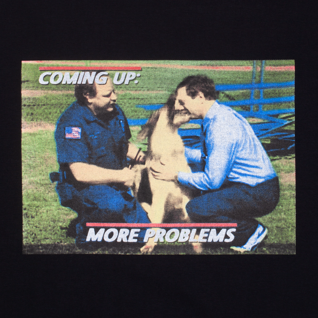 Hockey More Problems Tee Black