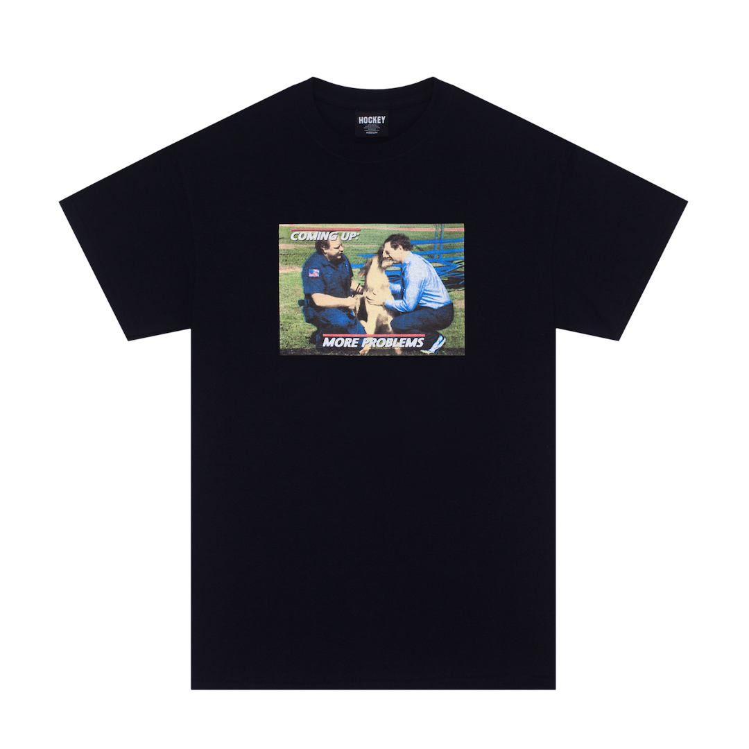 Hockey More Problems Tee Black