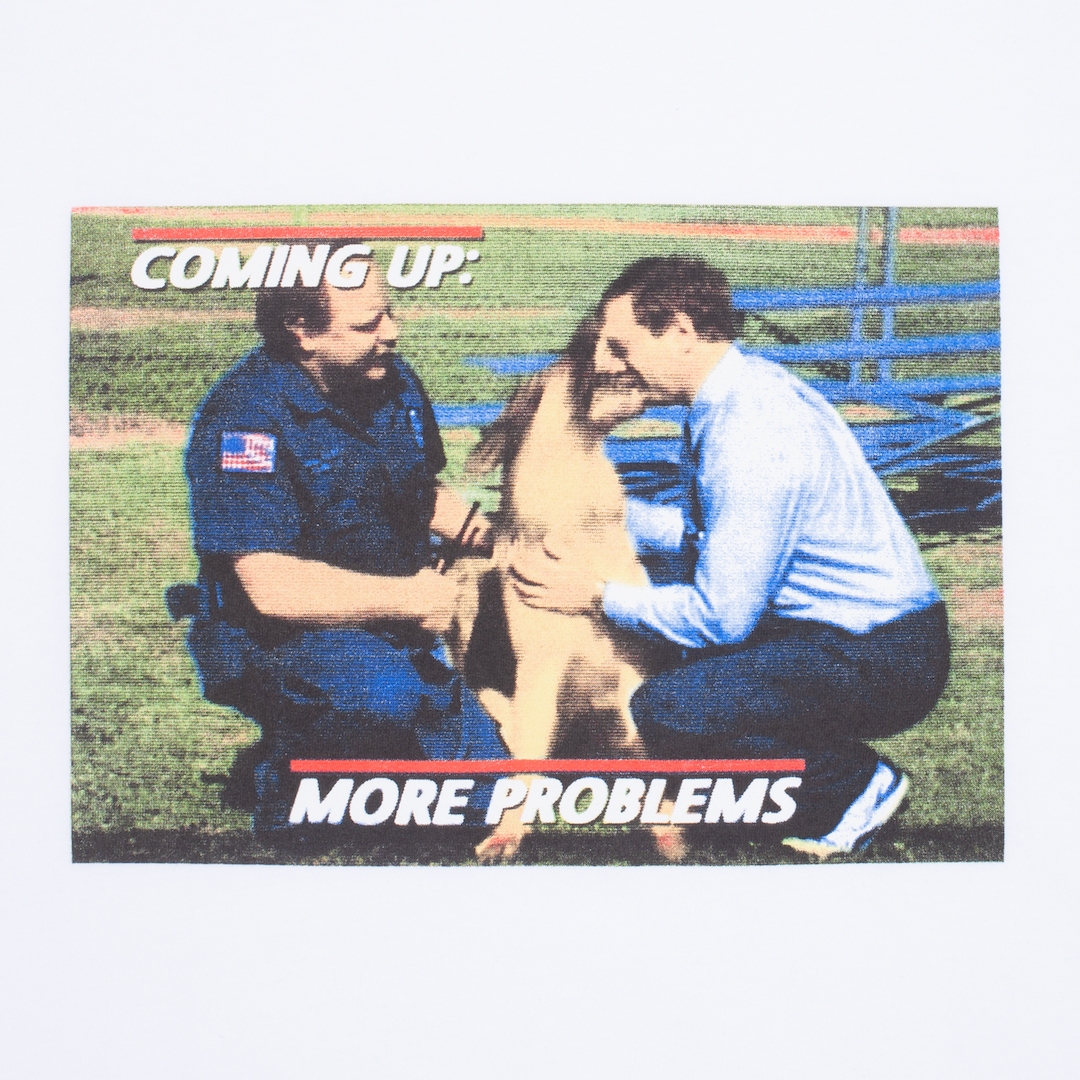 Hockey More Problems Tee White