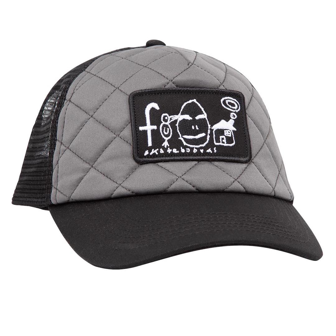 Frog Skateboards Home Sweet Egg Trucker Cap Black