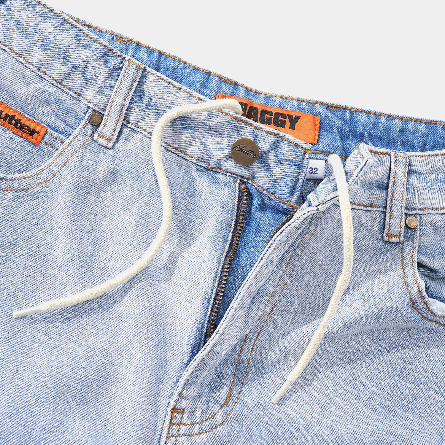 Butter Goods Baggy Denim Jeans Light Blue