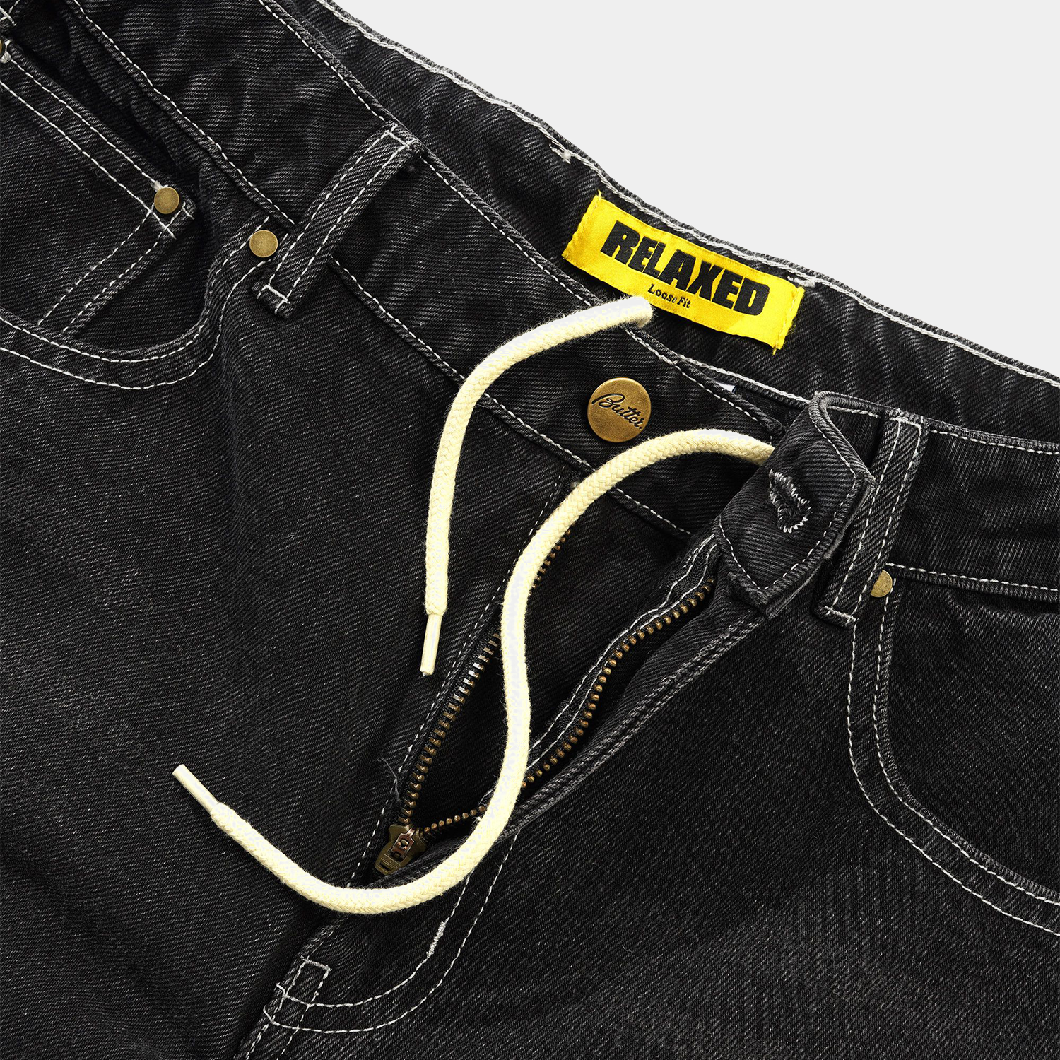 Butter Ace Denim Jeans Distressed Black