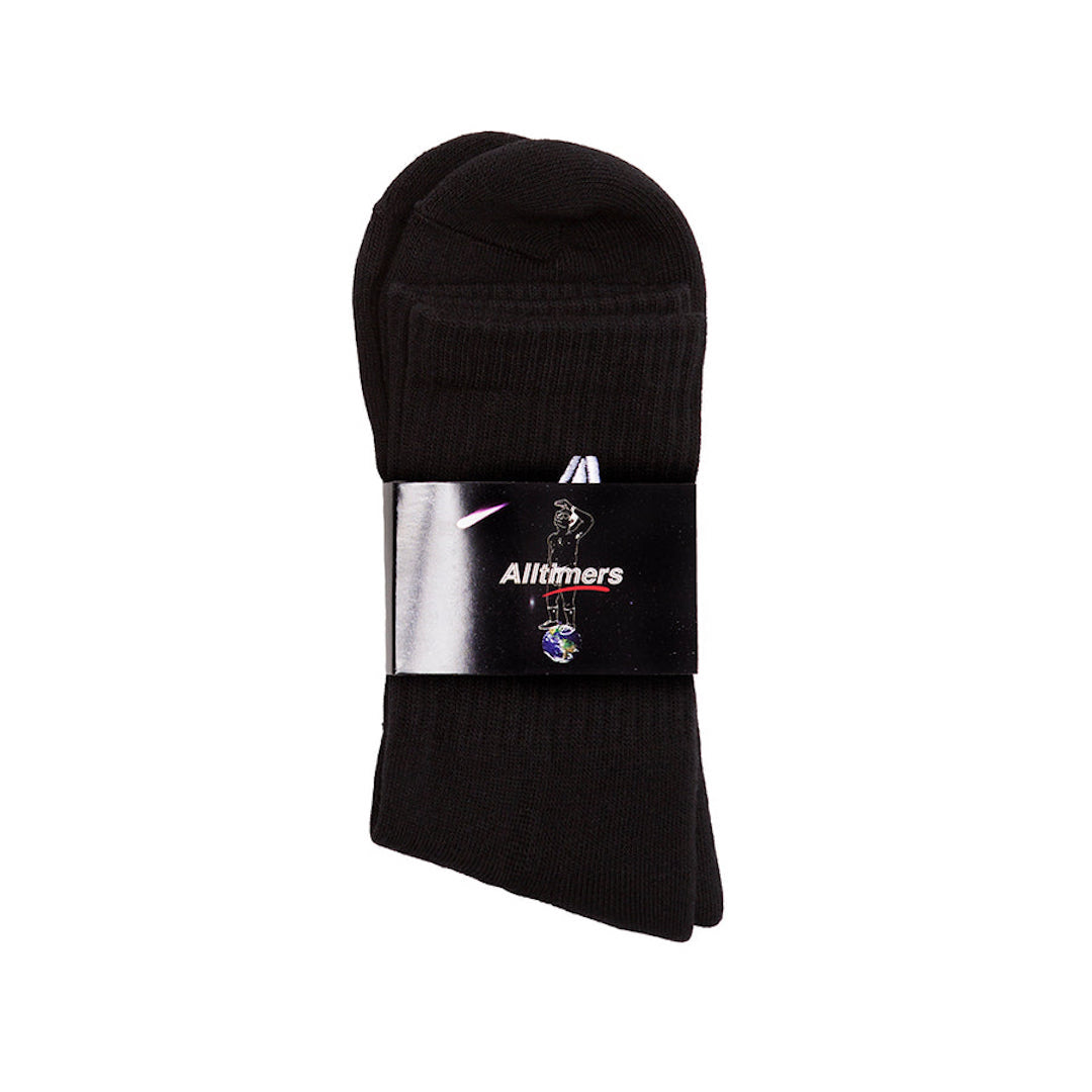 Alltimers Embroidered Estate Sock Black