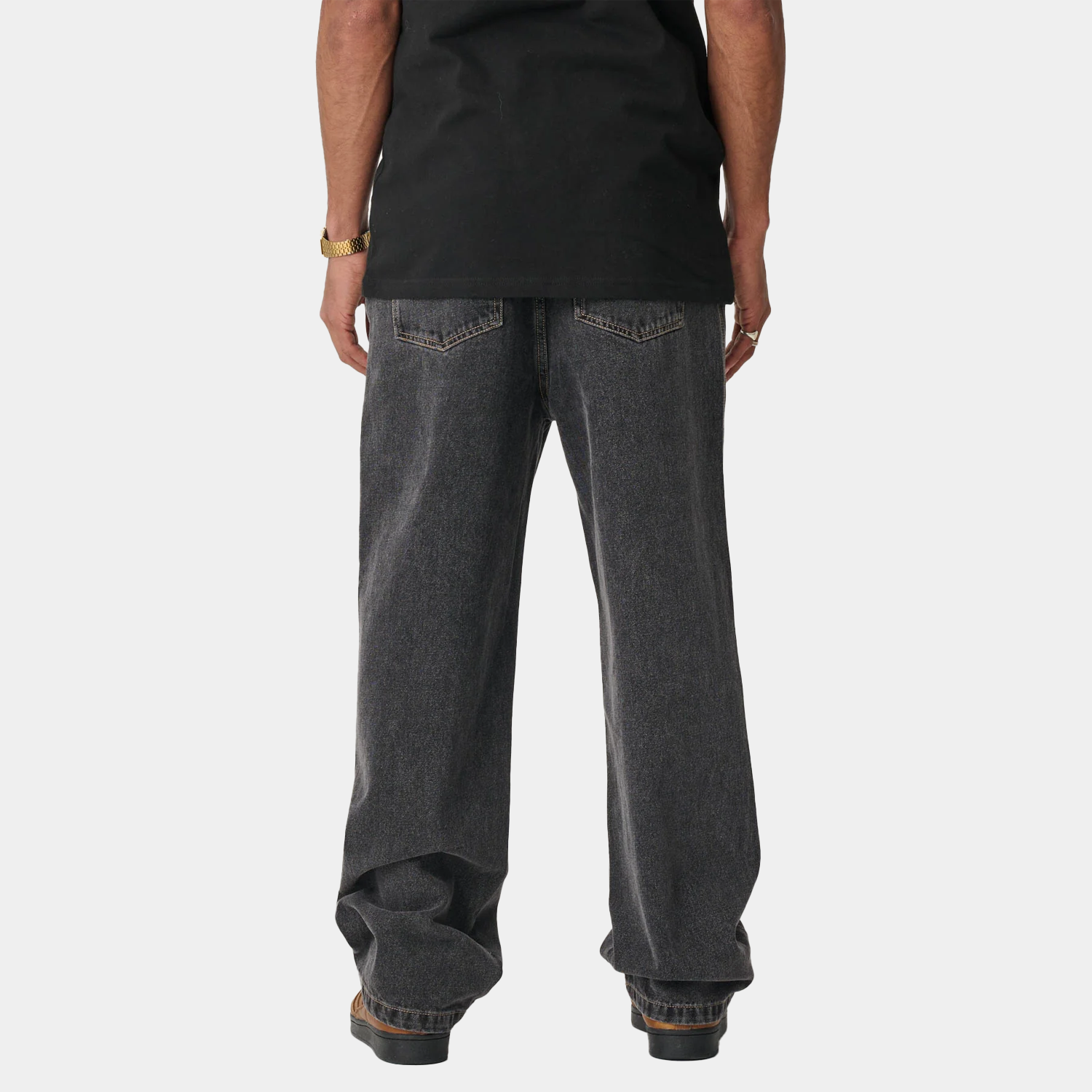 XLARGE Baggy Bull Denim 91 Pant Washed Black