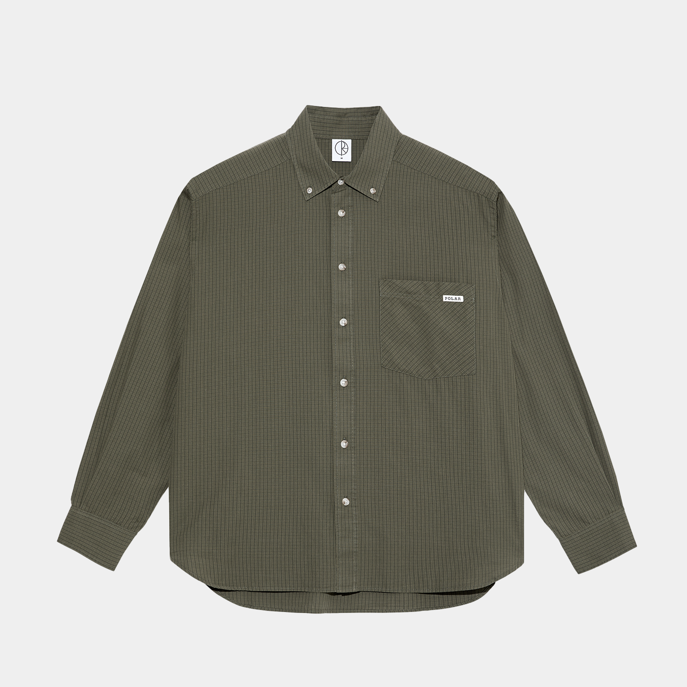Polar Ben LS Shirt Army Green Check
