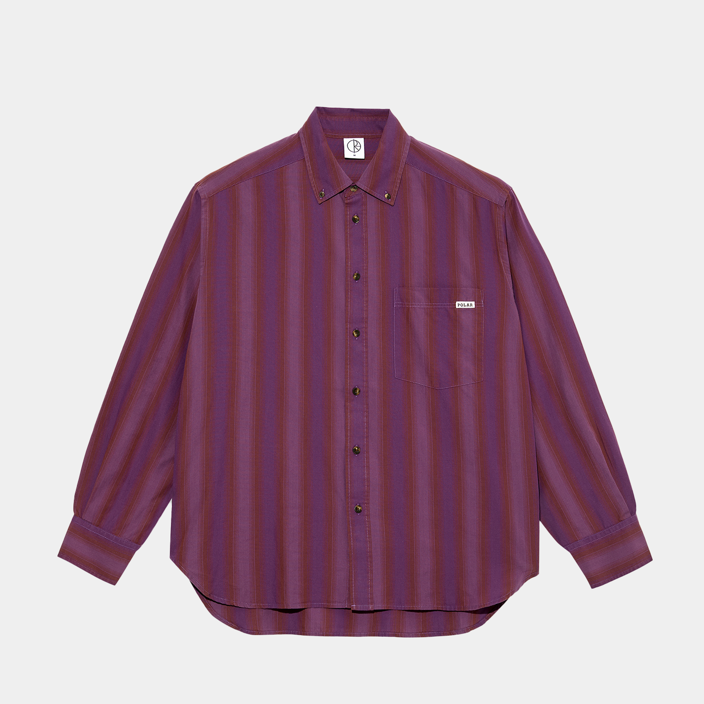Polar Skate Co. Ben LS Shirt Purple Stripe
