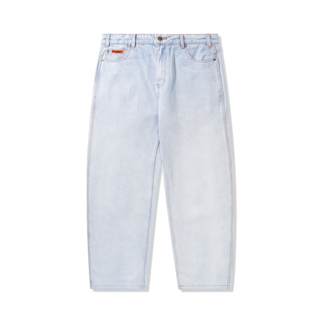 Butter Goods Baggy Denim Jeans Light Blue Brick + Mortar