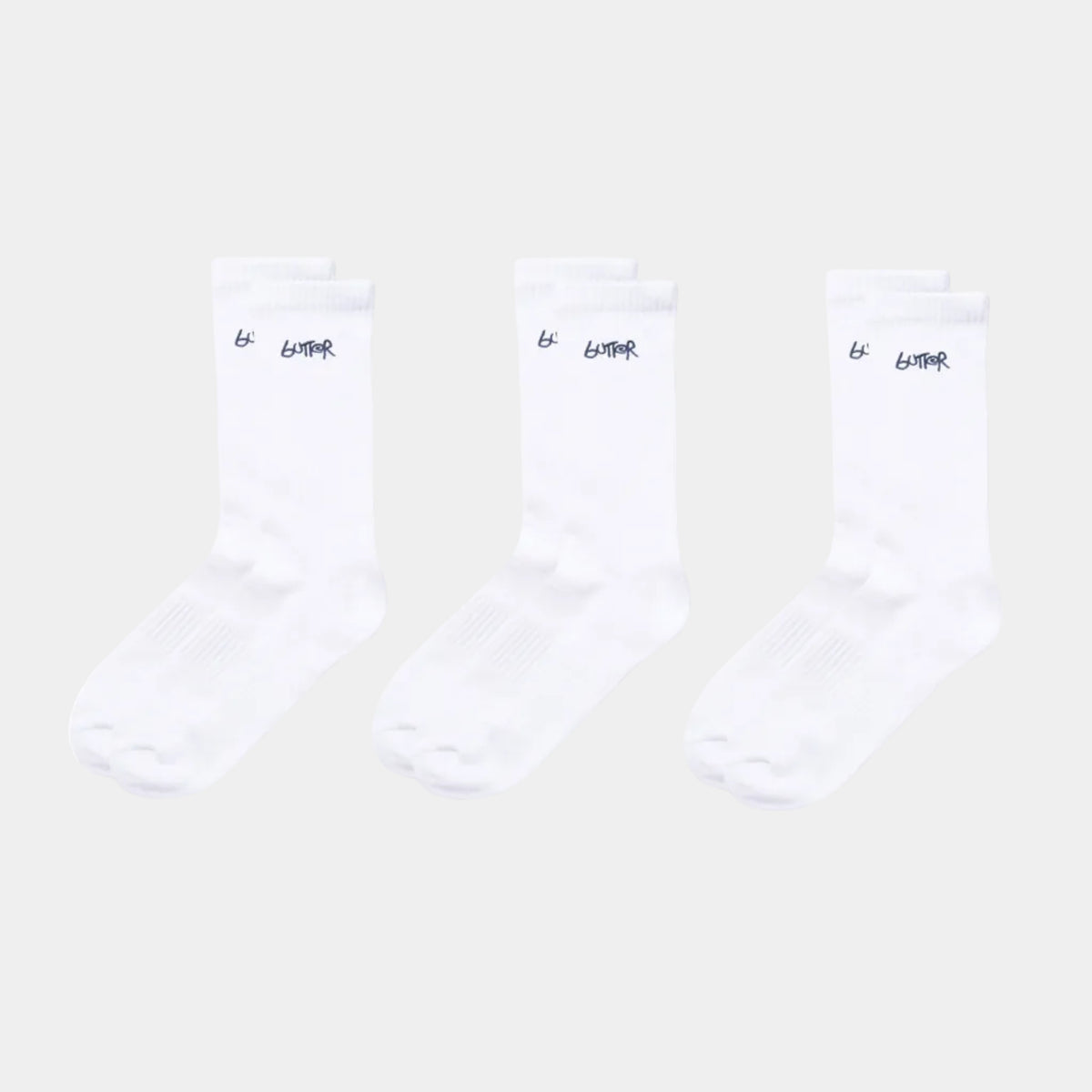 Butter 3-Pack Basic Socks White