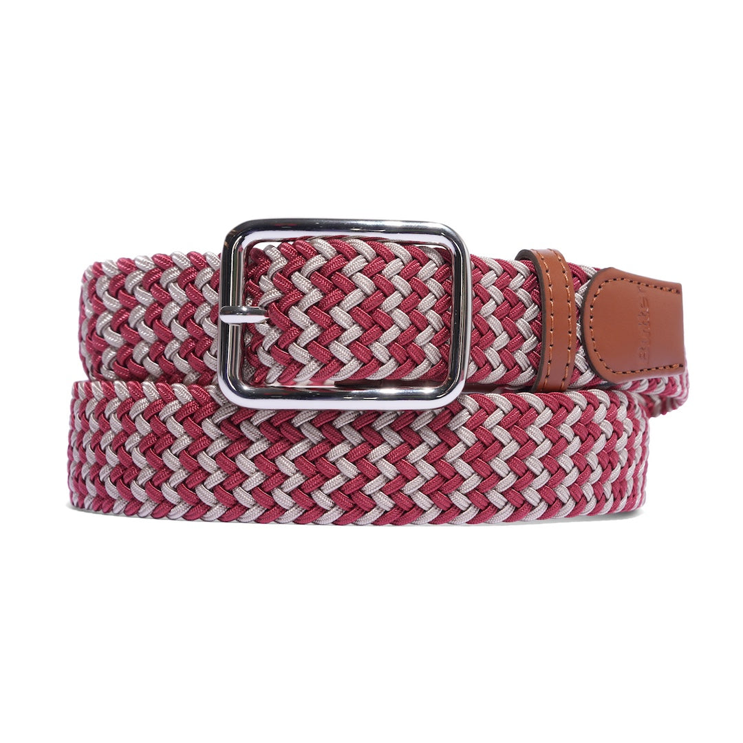 Butter Goods Braided Belt Natural + Red Brick + Mortar