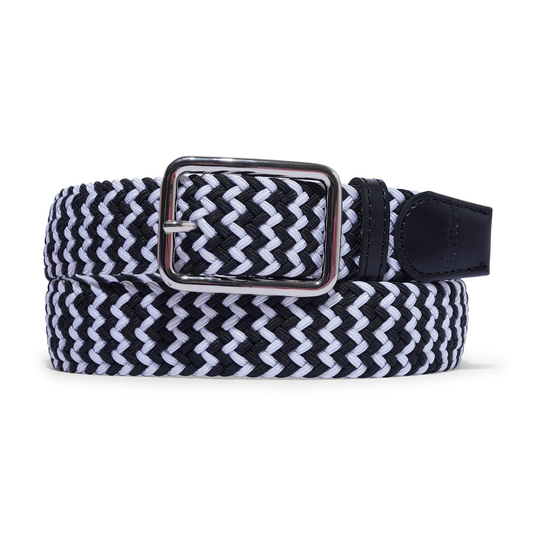 Butter Goods Braided Belt Black + White Brick + Mortar