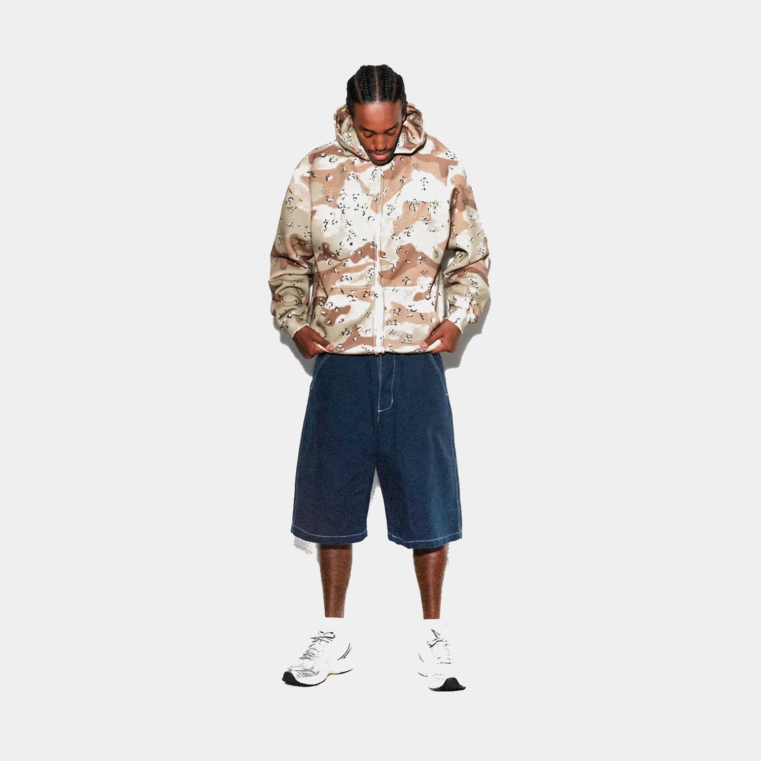 Butter Goods Breakdown Zip-Thru Hood Desert Camo