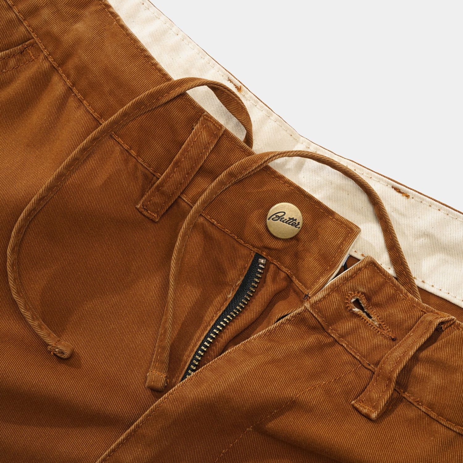Butter Goods Field Cargo Shorts Washed Rust