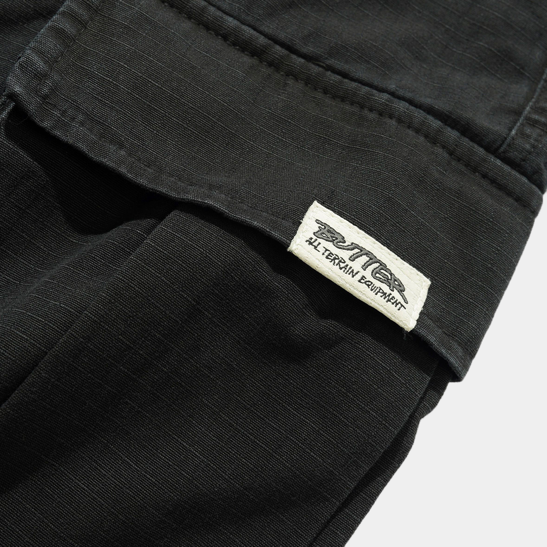 Butter Cargo Pants Washed Black