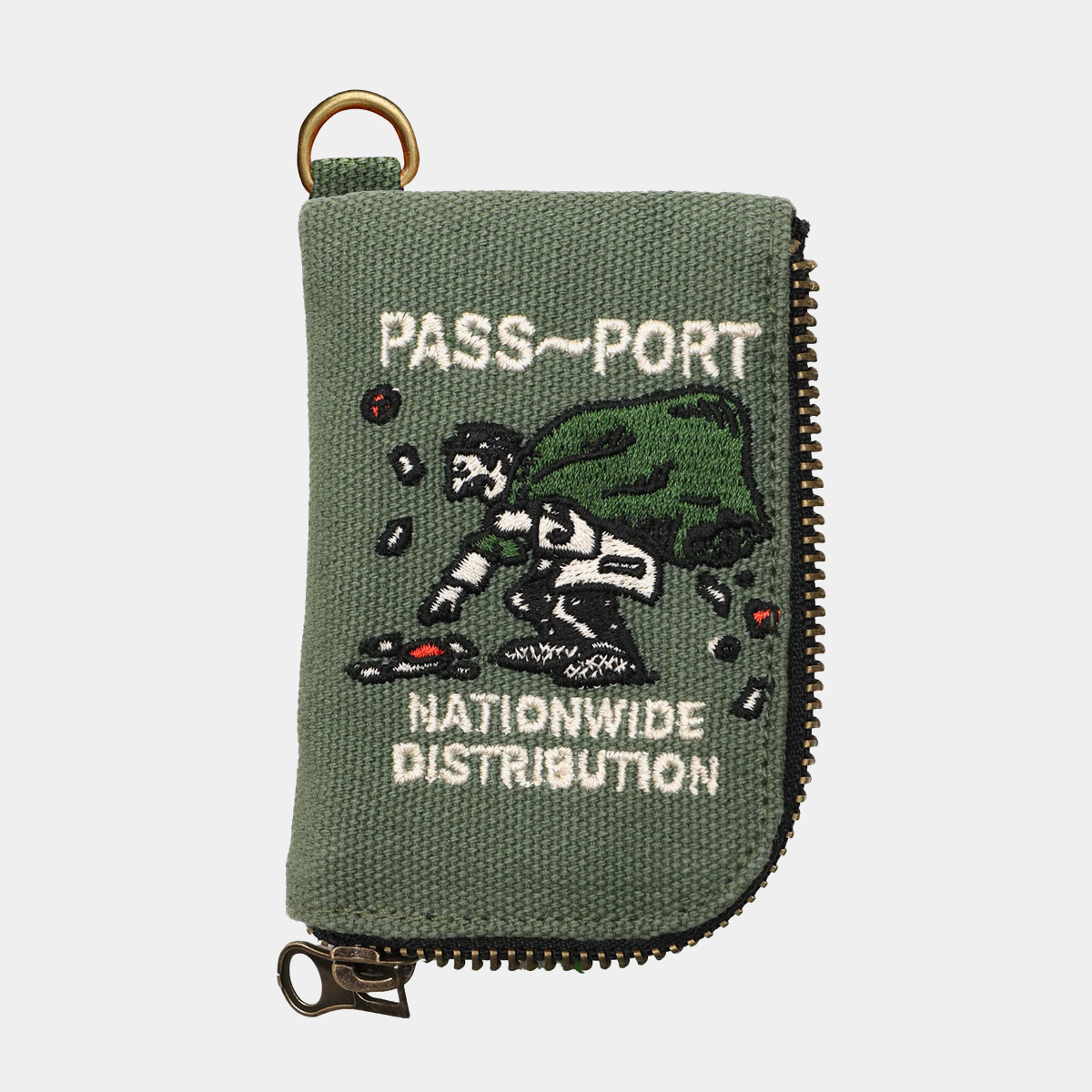 Pass~Port Distribution Coin Pouch Elm Green