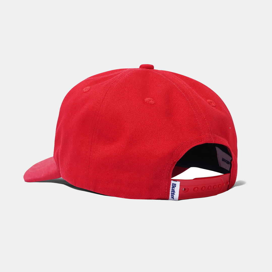 Butter Collegiate 6 Panel Cap Cherry
