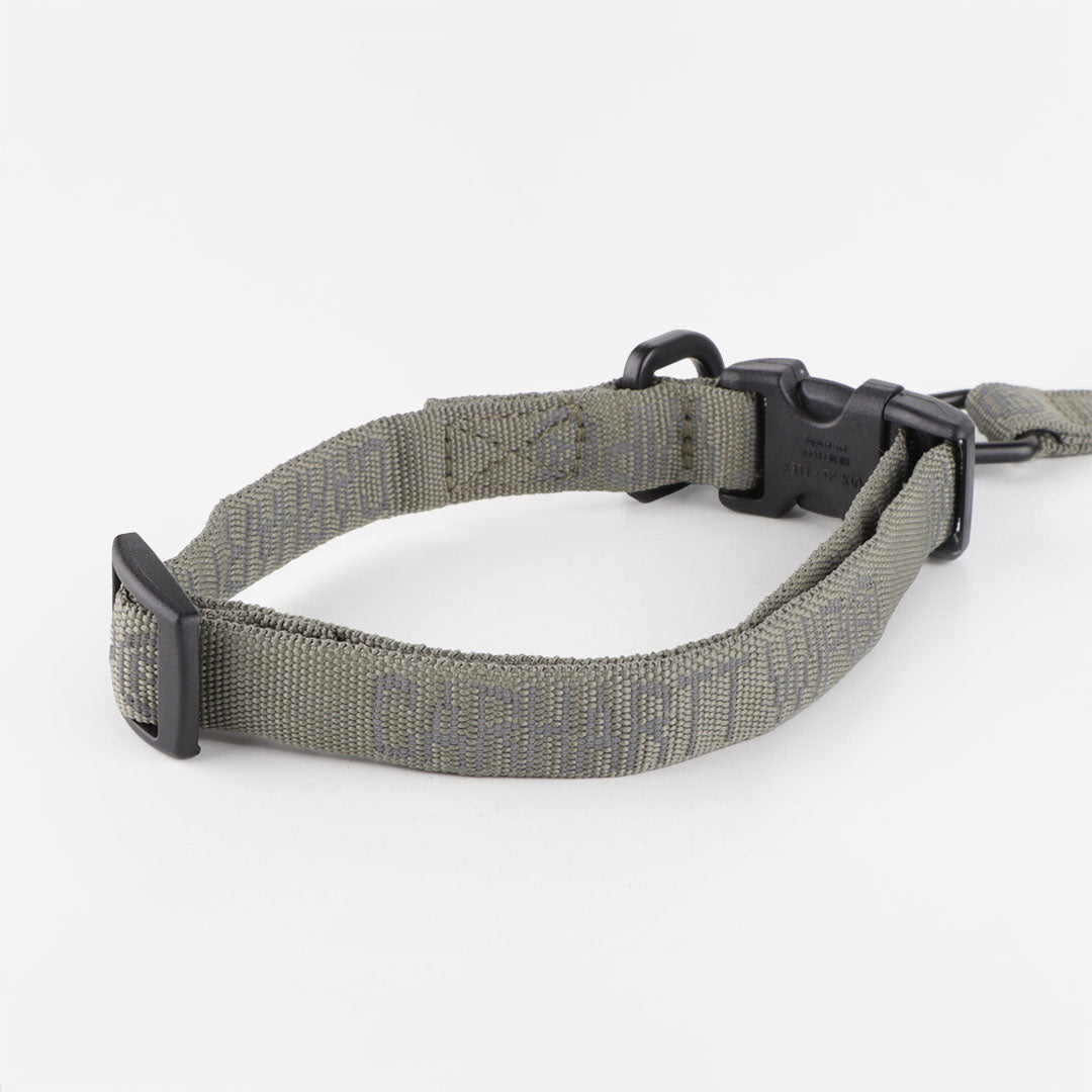 Carhartt WIP Tour Dog Leash + Collar Smoke Green Reflective