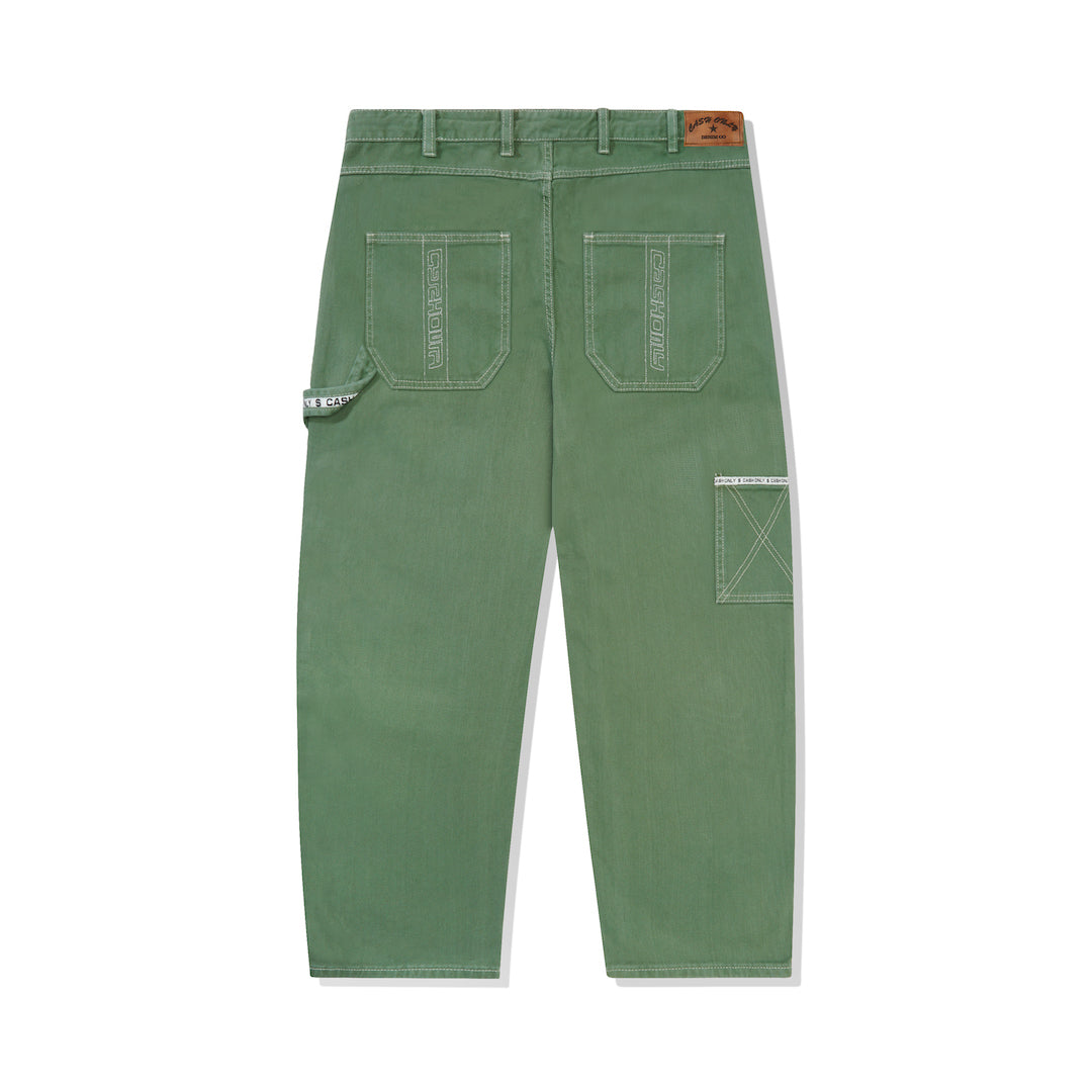Cash Only Carpenter Baggy Denim Jeans Army
