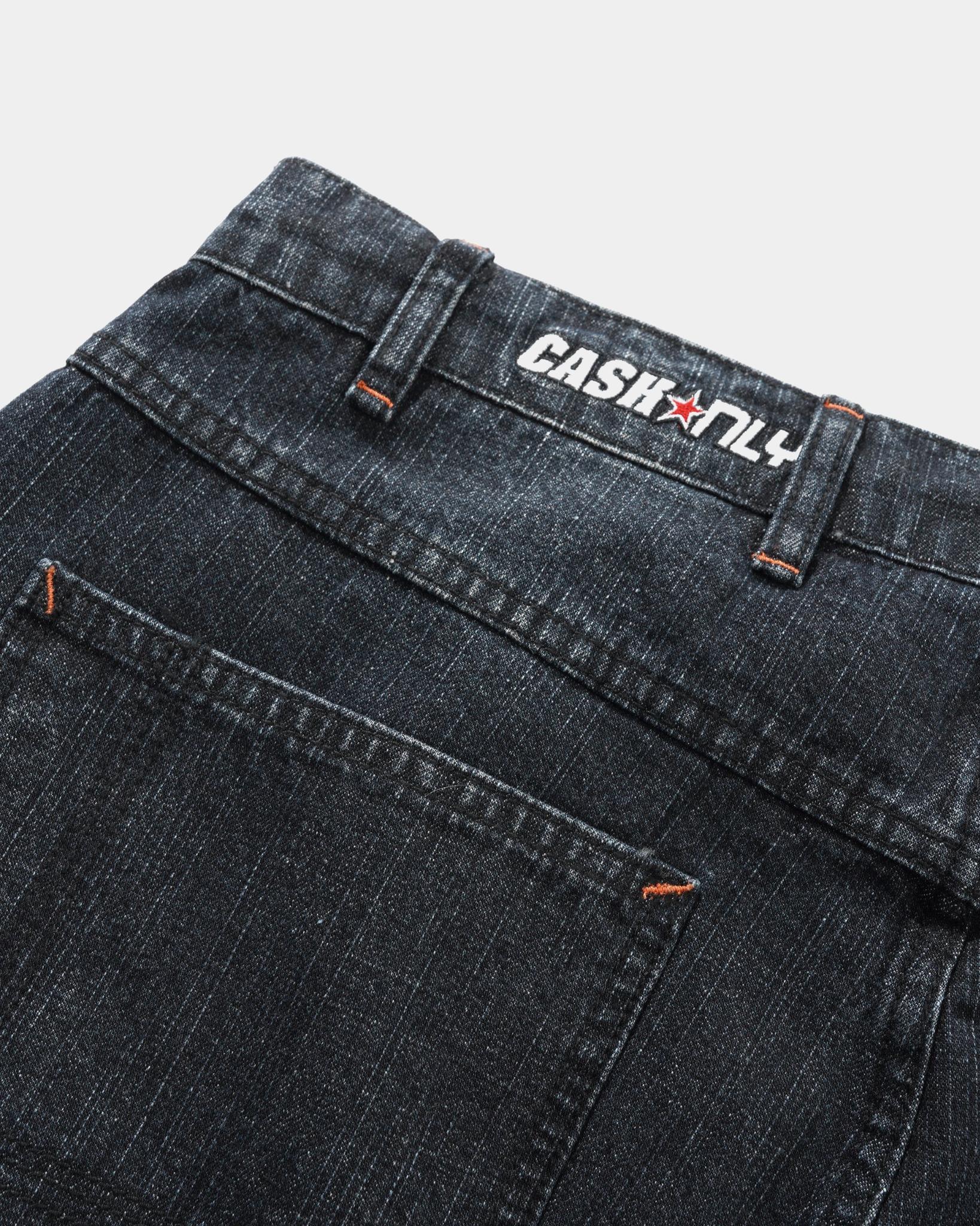 Cash Only Company Denim Jeans Distress Washed Midnight