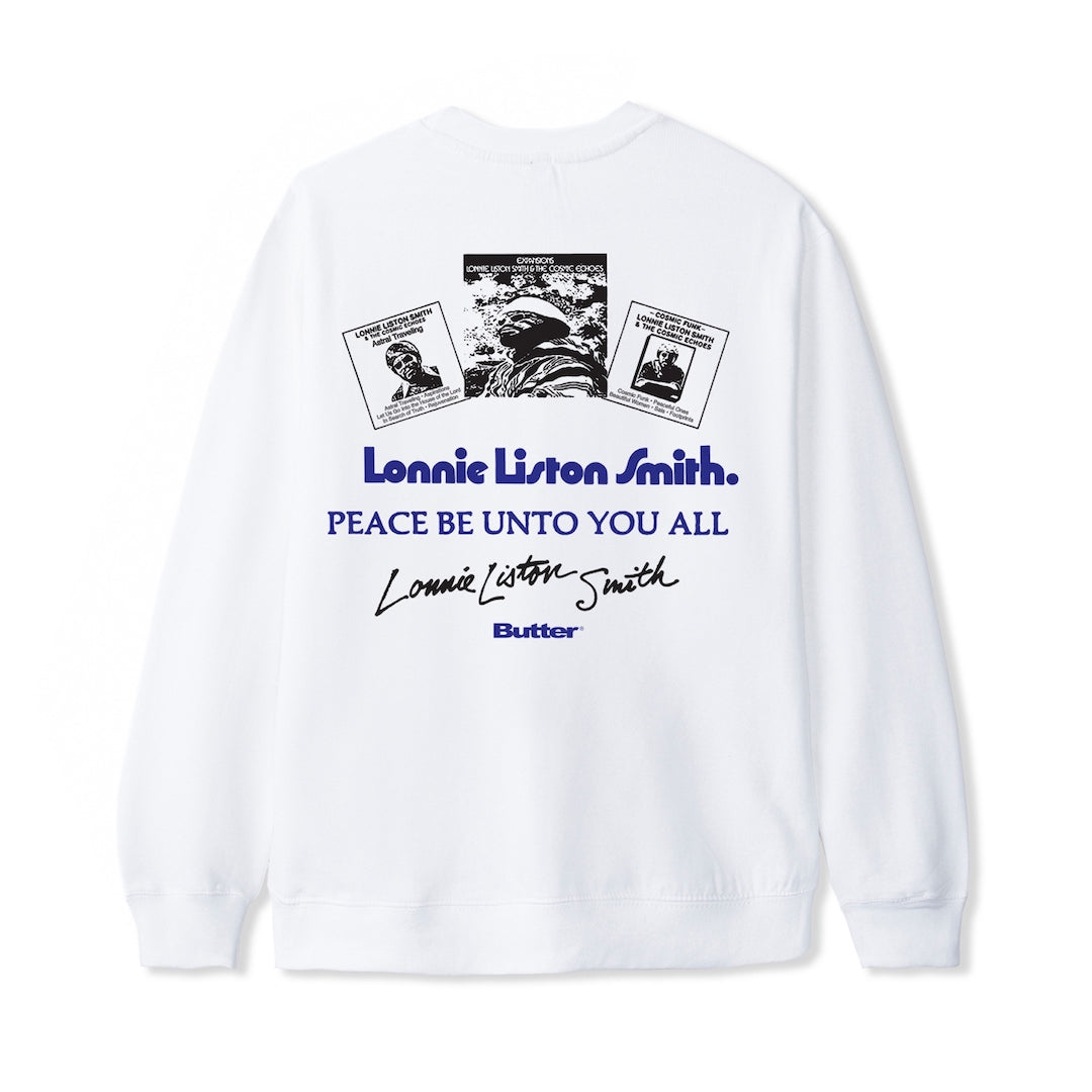Butter Goods Cosmic Funk Crewneck Sweatshirt White