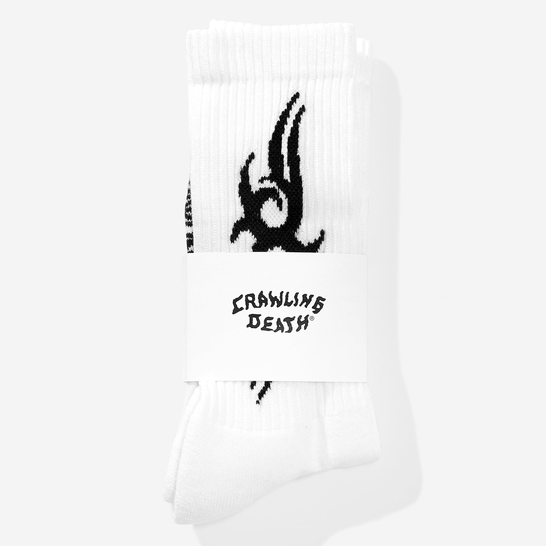 Crawling Death x Christina Pereira Tribal Socks White