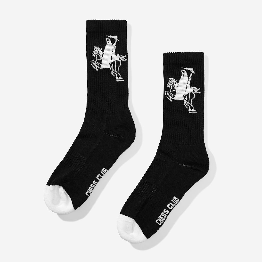 Chess Club x Crawling Death Socks Black