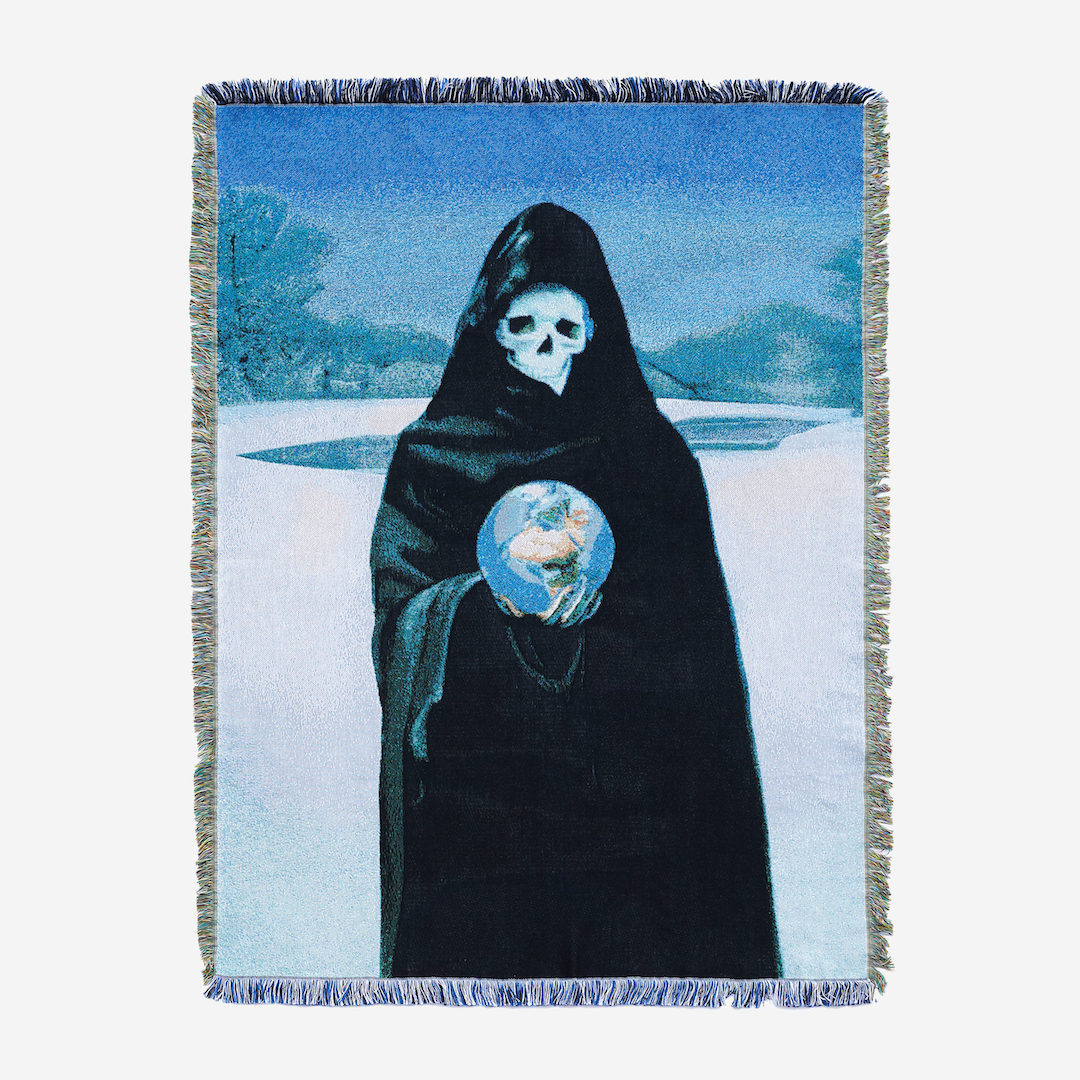 Crawling Death Cold World Woven Blanket