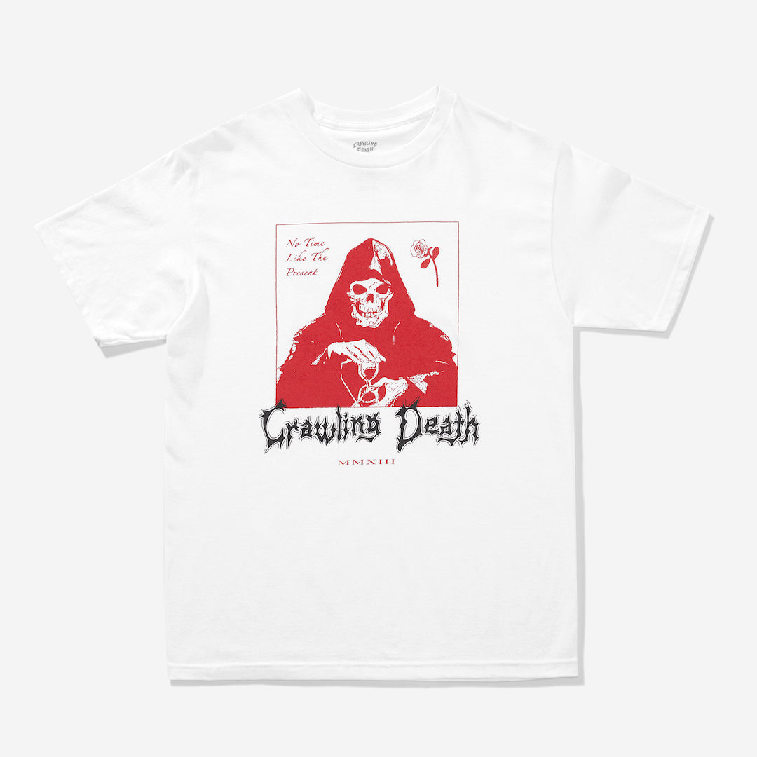 Crawling Death No Time Reaper Tee White