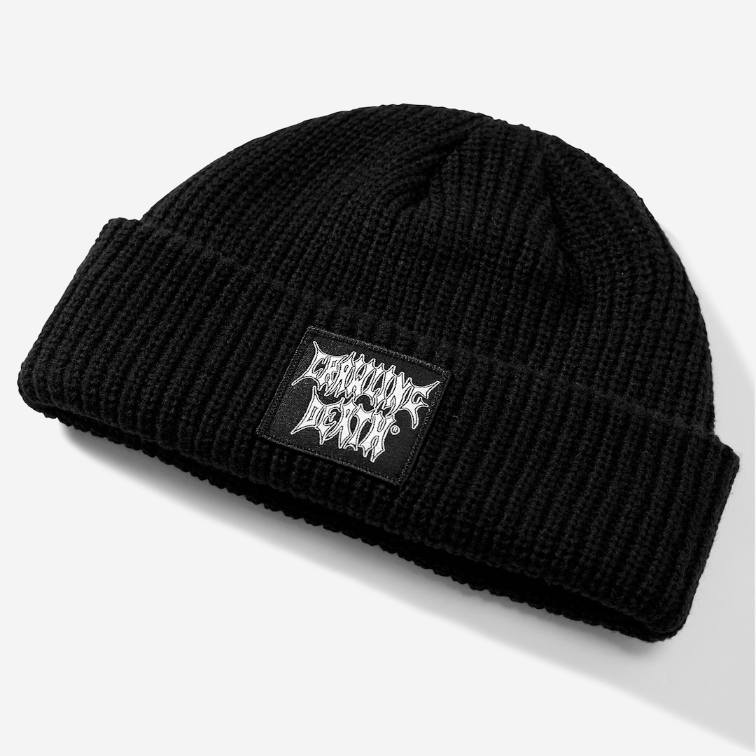 Crawling Death Metal Outline Beanie Black