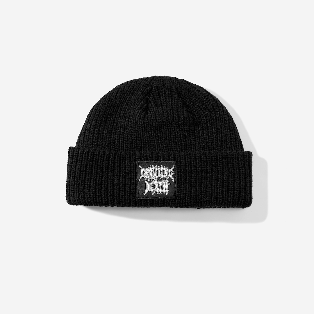 Crawling Death Metal Outline Beanie Black