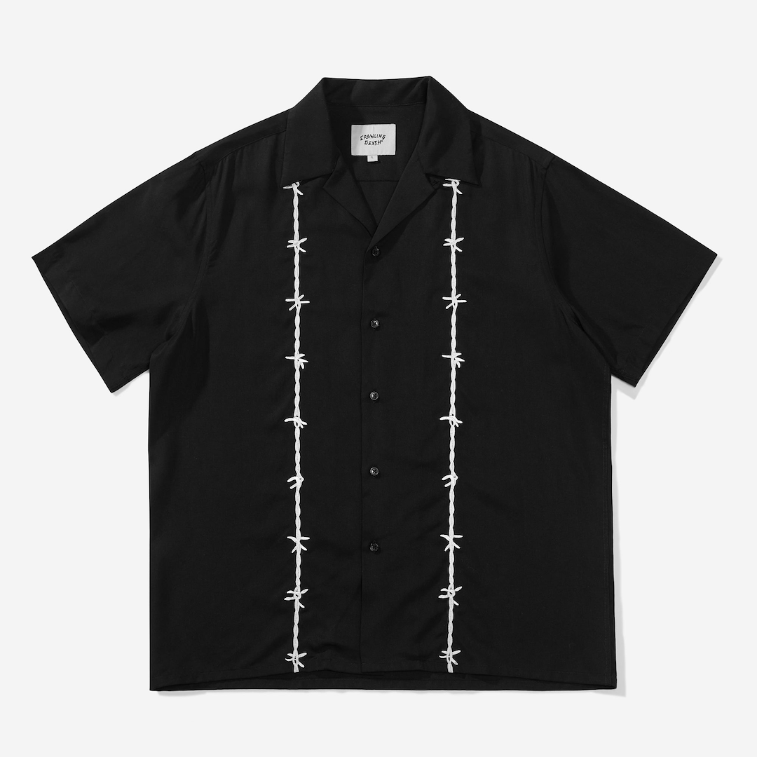 Crawling Death Barbed Wire Shirt Black