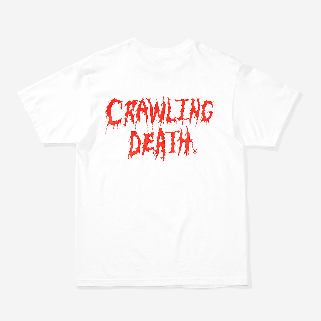 Crawling Death Cannibal Logo Tee White